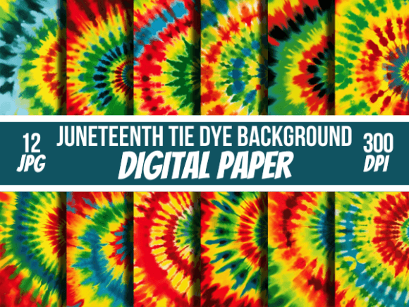 Celebrate Culture with Juneteenth Tie Dye Backgrounds