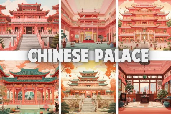 Chinese Palace Backgrounds: A Design Asset of Timeless Elegance