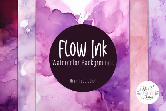 Creative Freedom with Flow Ink Watercolor Backgrounds