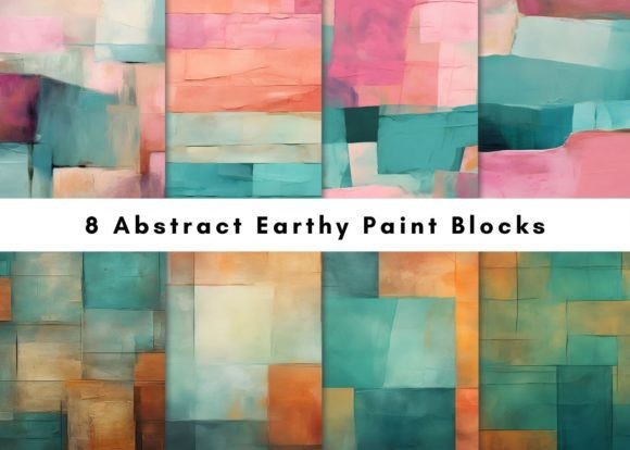 Earthy Paint Blocks Backgrounds: A Designer's Texture Toolkit