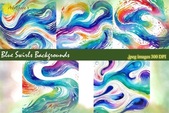 Elevate Your Projects with Dynamic Blue Swirls Backgrounds