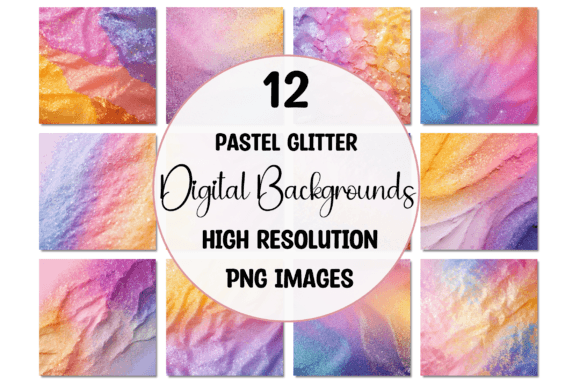 Elevate Your Visuals with Pastel Glitter Texture Backgrounds
