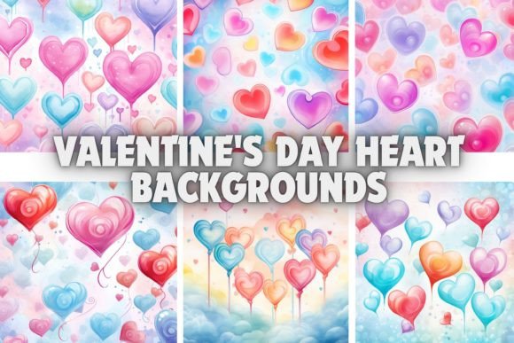 Enchanting Valentine's Day Heart Backgrounds for Digital Creatives