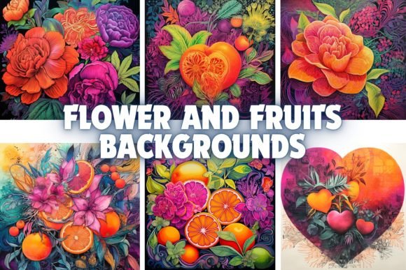 Flower and Fruit Backgrounds: A Blooming Design Solution