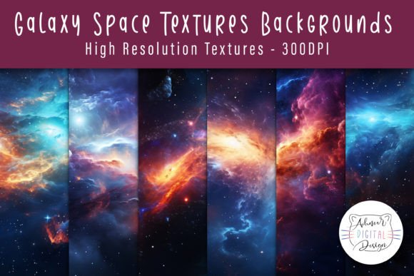 Galaxy Space Textures Backgrounds: Deep Cosmic Visuals