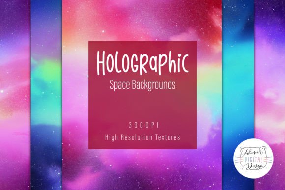 Holographic Space Backgrounds: Cosmic Textures for Modern Design