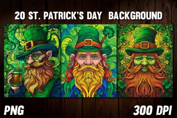 Irish Enchantment: St. Patrick's Day Backgrounds for KDP & Crafts