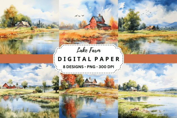 Lake Farm Backgrounds: Capturing Rustic Serenity