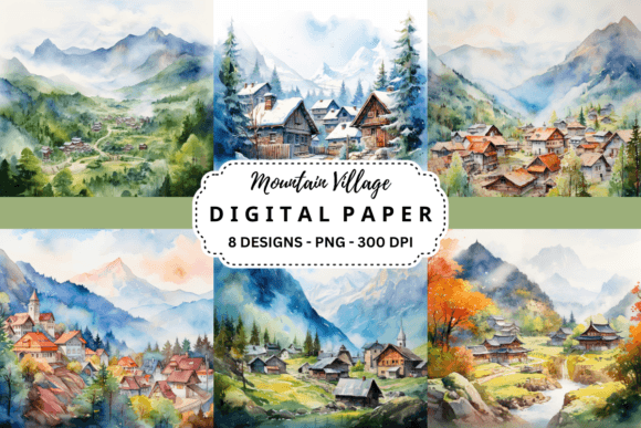 Mountain Village Backgrounds: A Designer's Scenic Toolkit