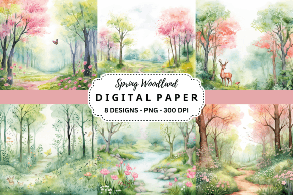 Spring Woodland Backgrounds: Elevate Your Design Projects
