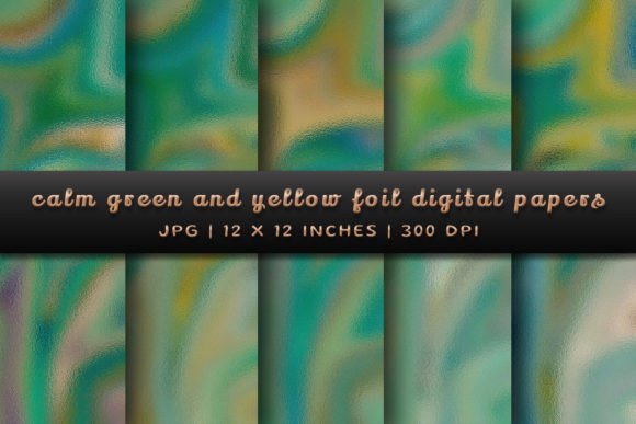 Tranquil Hues: Unpacking the Calm Green and Yellow Foil Collection