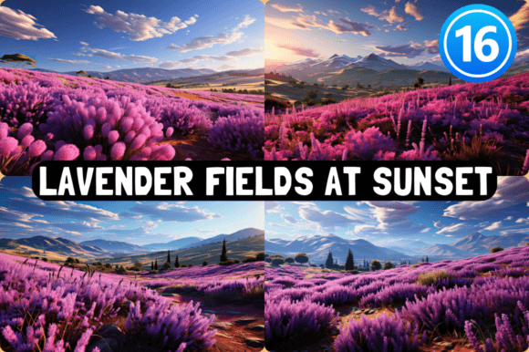 Transform Your Screens with Lavender Fields at Sunset