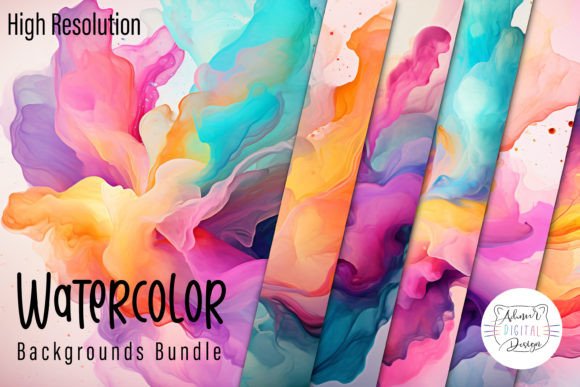 Unleash Creativity: The Watercolor Backgrounds Bundle