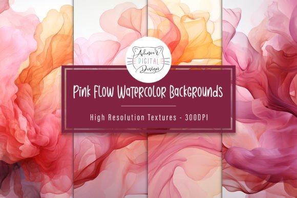 Unleash Soft Elegance with Pink Flow Watercolor Backgrounds