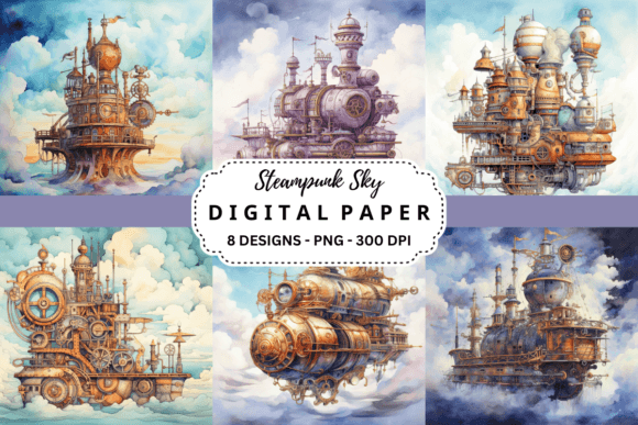 Unlocking Atmosphere: A Designer's Guide to Steampunk Sky Watercolor Backgrounds
