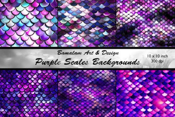 Unlocking the Allure of Purple Scales Sublimation Backgrounds