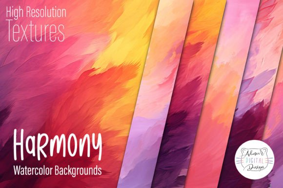 Watercolor Harmony Backgrounds: A Designer's Asset